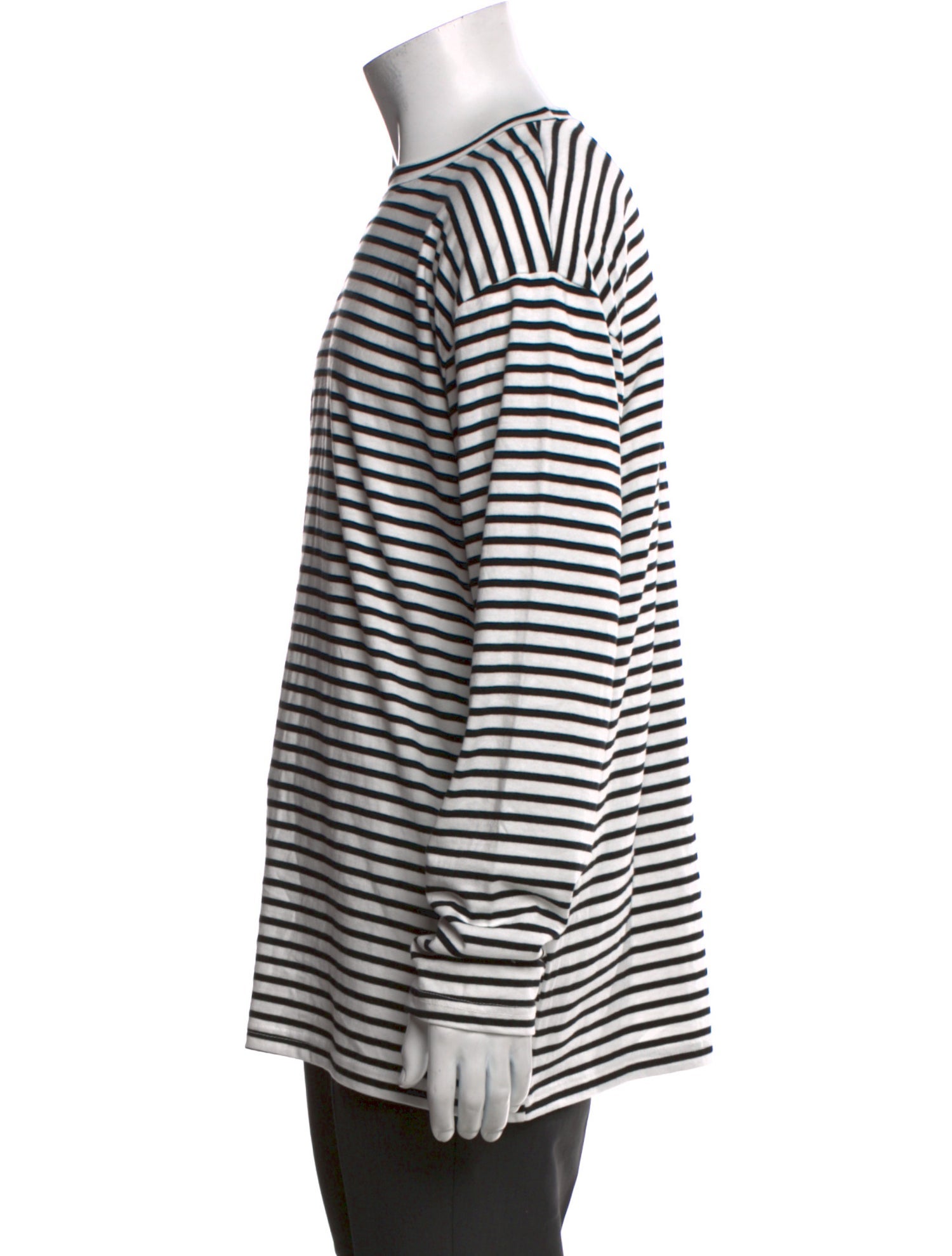 The Frankie Shop Striped Crew Neck Henley