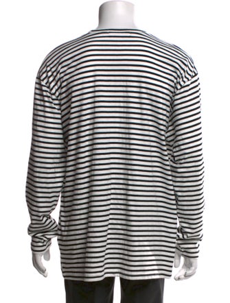 The Frankie Shop Striped Crew Neck Henley