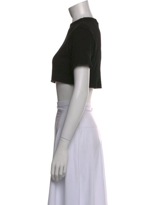 The Frankie Shop Crew Neck Short Sleeve Crop Top