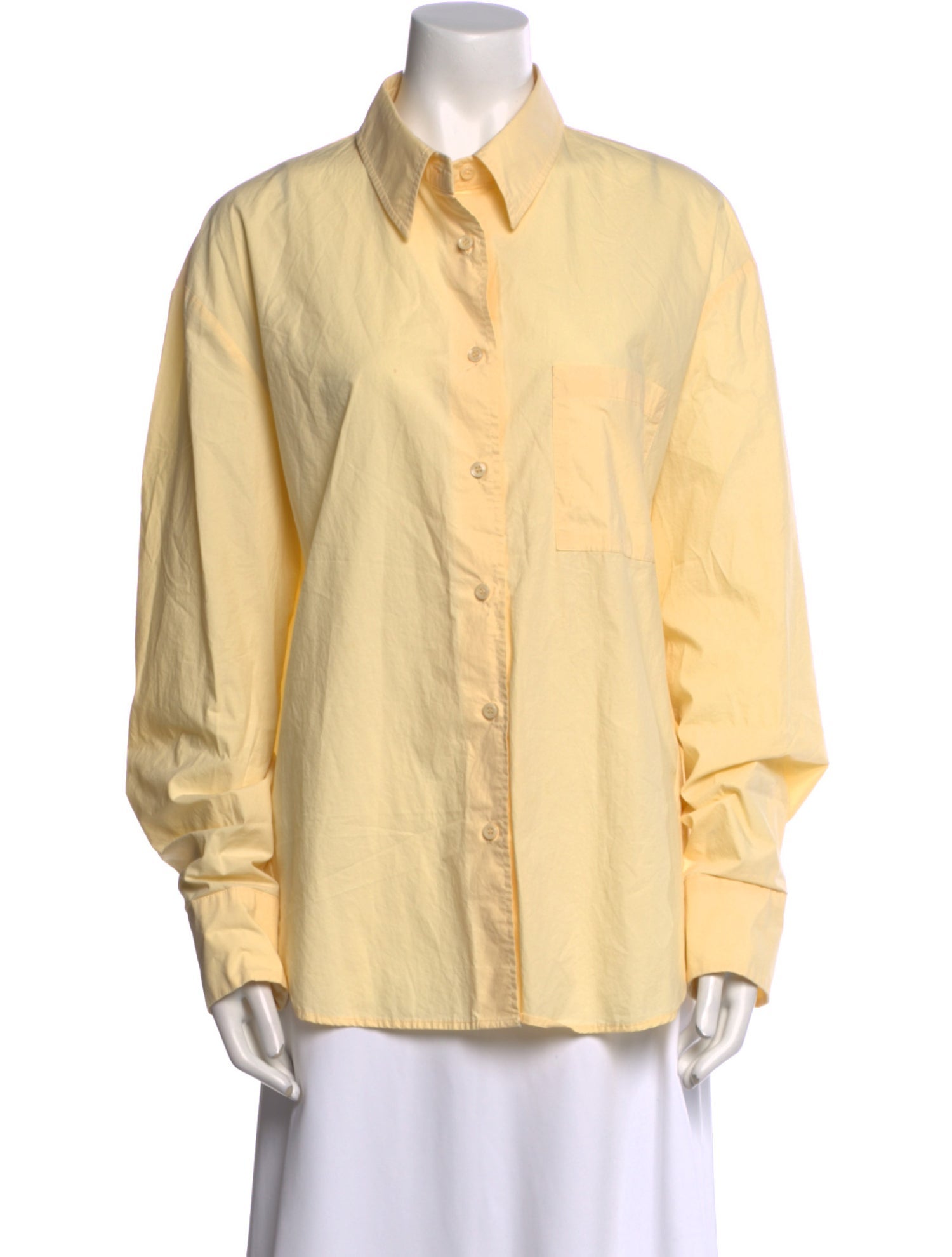 The Frankie Shop Long Sleeve Button-Up Top