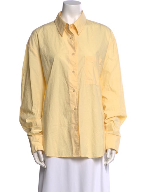 The Frankie Shop Long Sleeve Button-Up Top