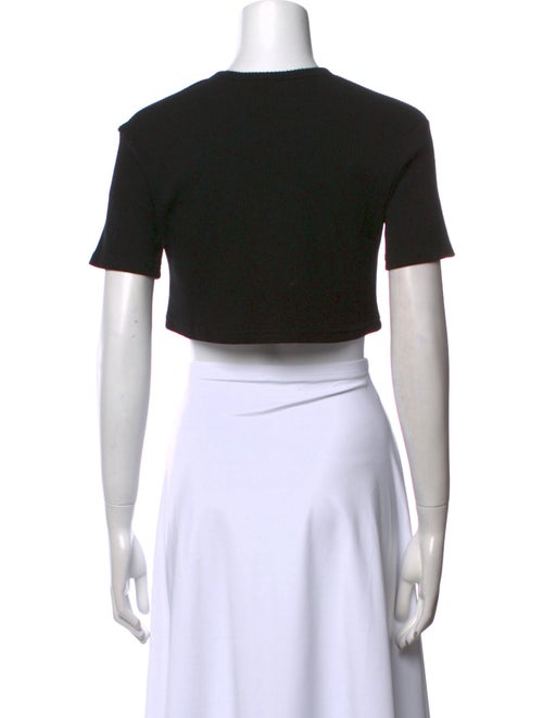 The Frankie Shop Crew Neck Short Sleeve Crop Top