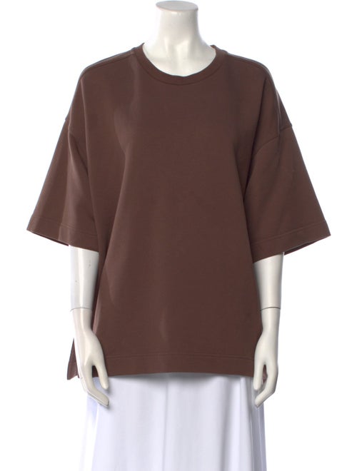 The Frankie Shop Crew Neck Three-Quarter Sleeve T-Shirt