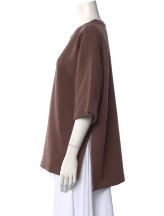 The Frankie Shop Crew Neck Three-Quarter Sleeve T-Shirt