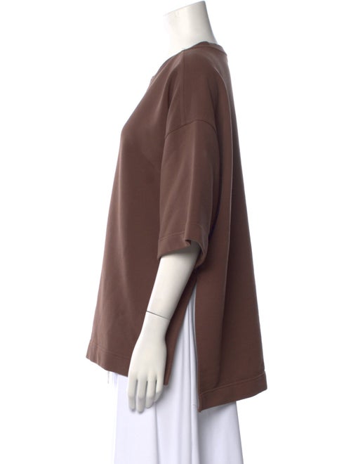 The Frankie Shop Crew Neck Three-Quarter Sleeve T-Shirt