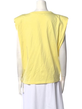 The Frankie Shop Scoop Neck Short Sleeve T-Shirt