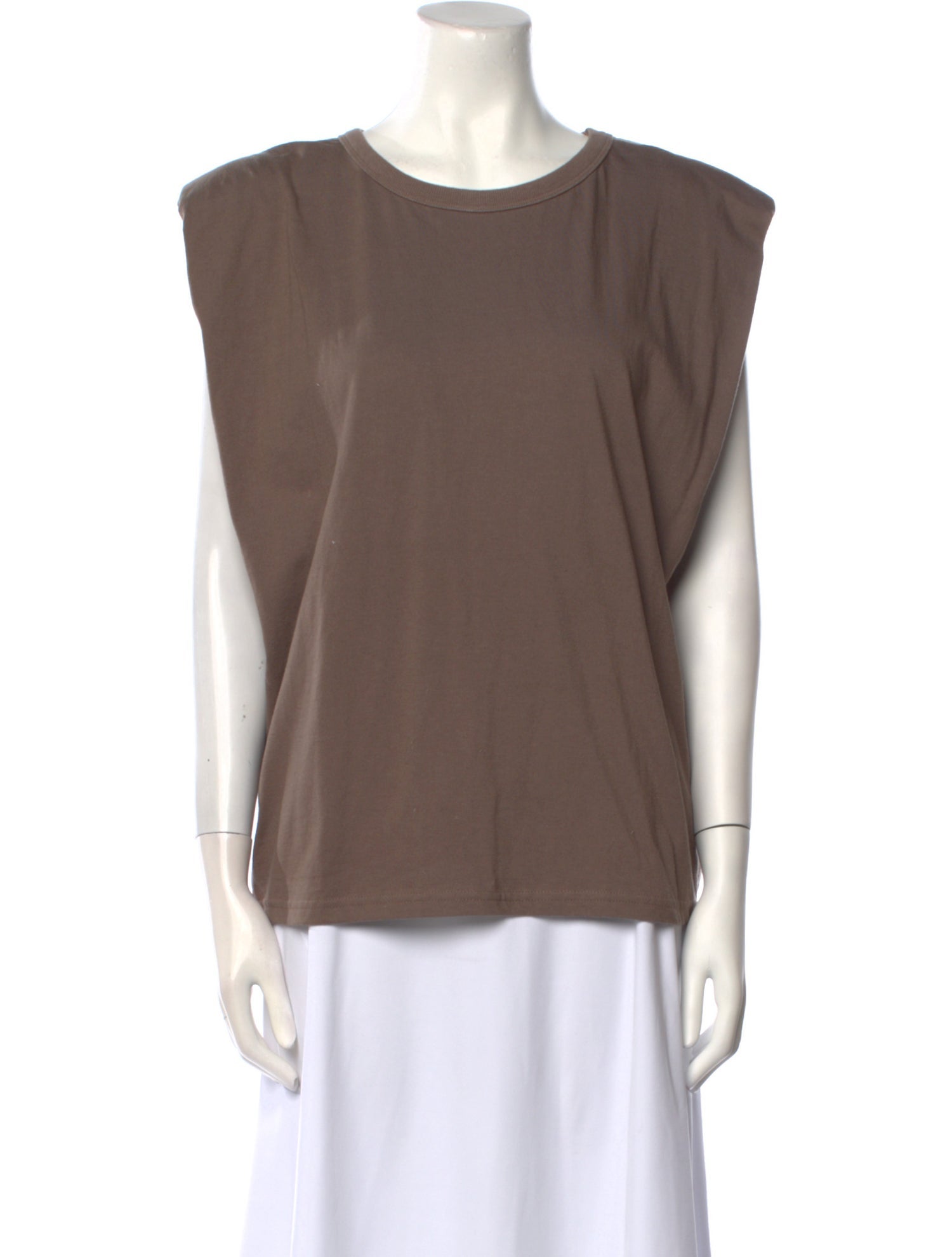 The Frankie Shop Scoop Neck Short Sleeve Top