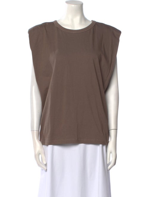 The Frankie Shop Scoop Neck Short Sleeve Top