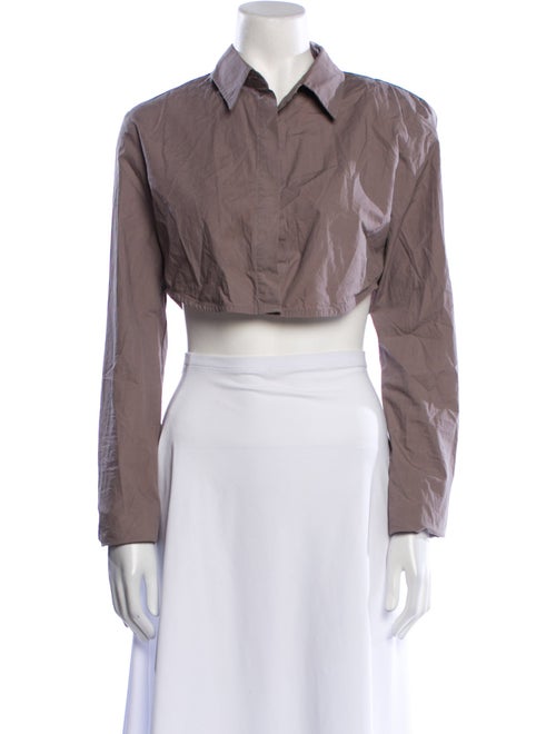 The Frankie Shop Long Sleeve Crop Top