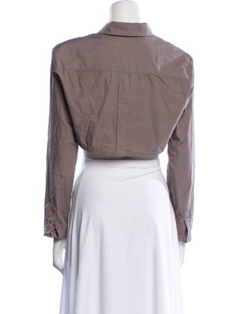 The Frankie Shop Long Sleeve Crop Top