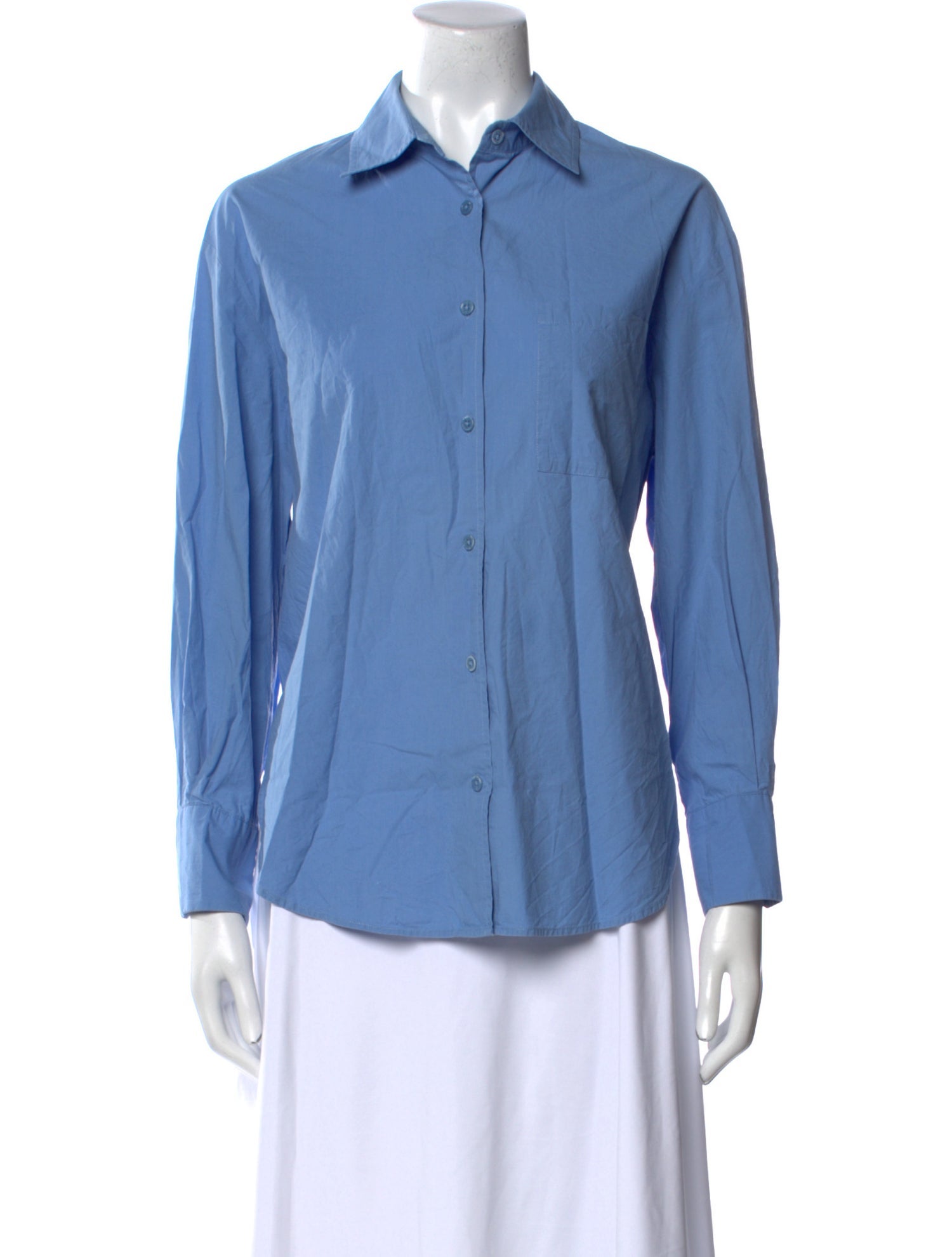 The Frankie Shop Long Sleeve Button-Up Top