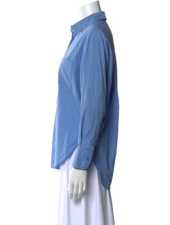 The Frankie Shop Long Sleeve Button-Up Top