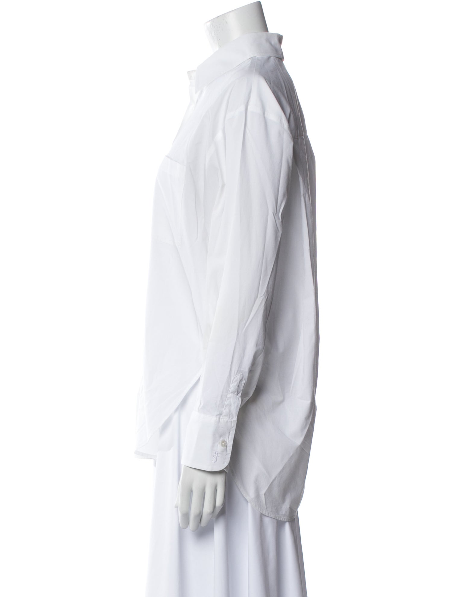 The Frankie Shop Long Sleeve Button-Up Top