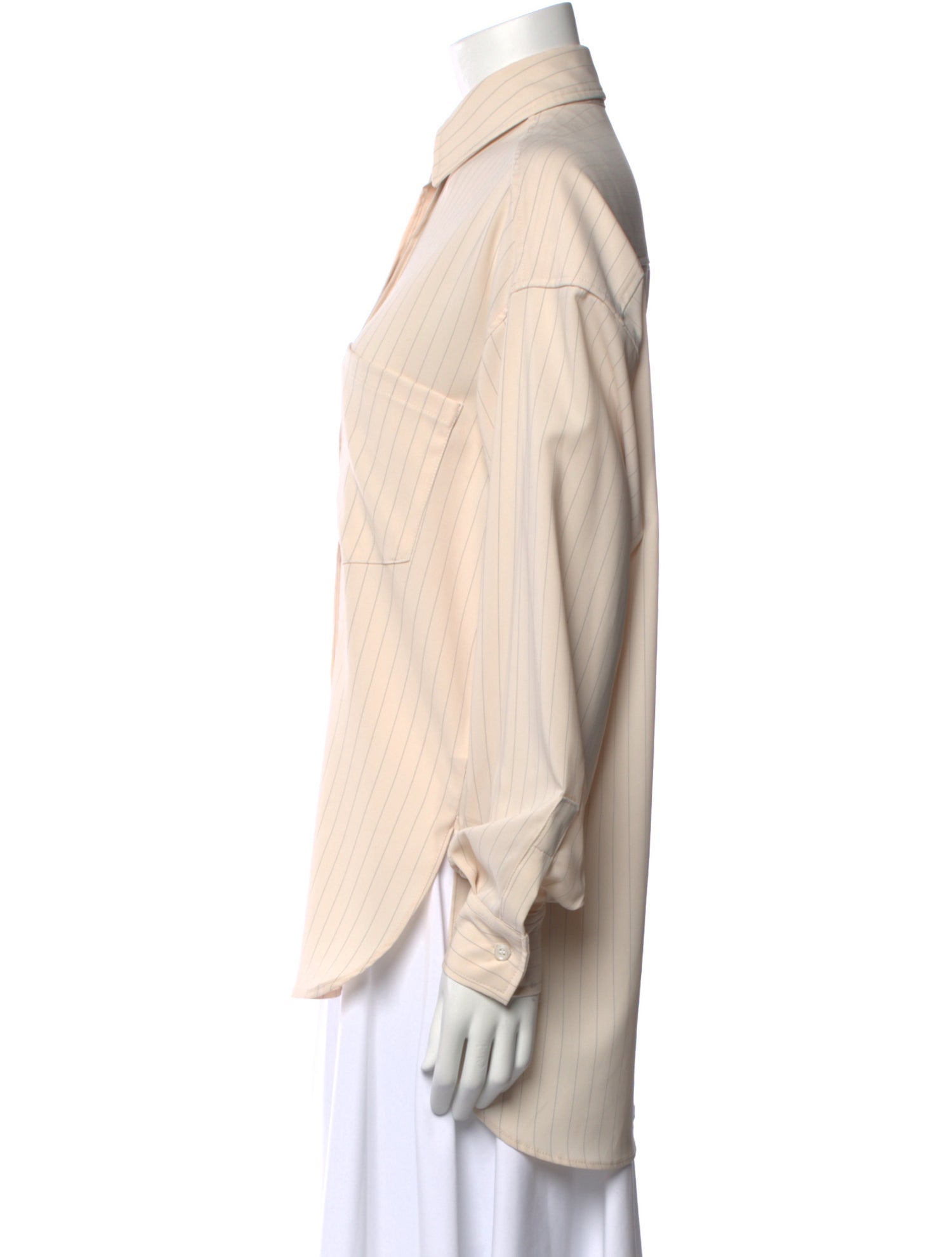 The Frankie Shop Long Sleeve Button-Up Top