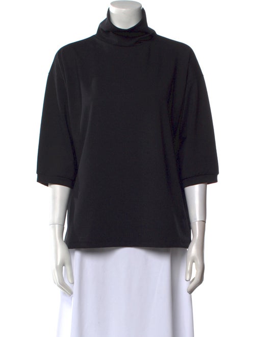 The Frankie Shop Turtleneck Three-Quarter Sleeve Sweatshirt