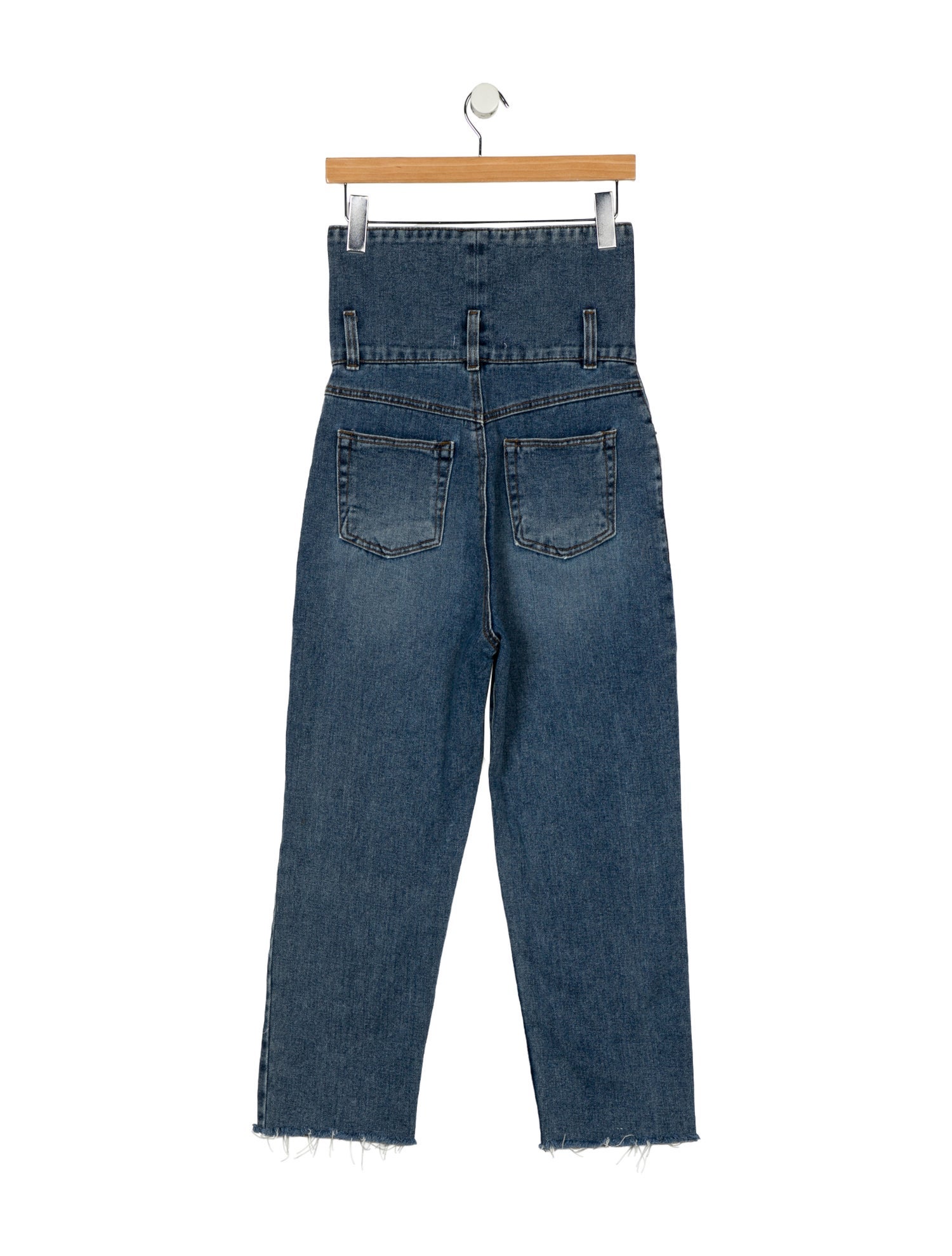 The Frankie Shop High-Rise Straight Leg Jeans