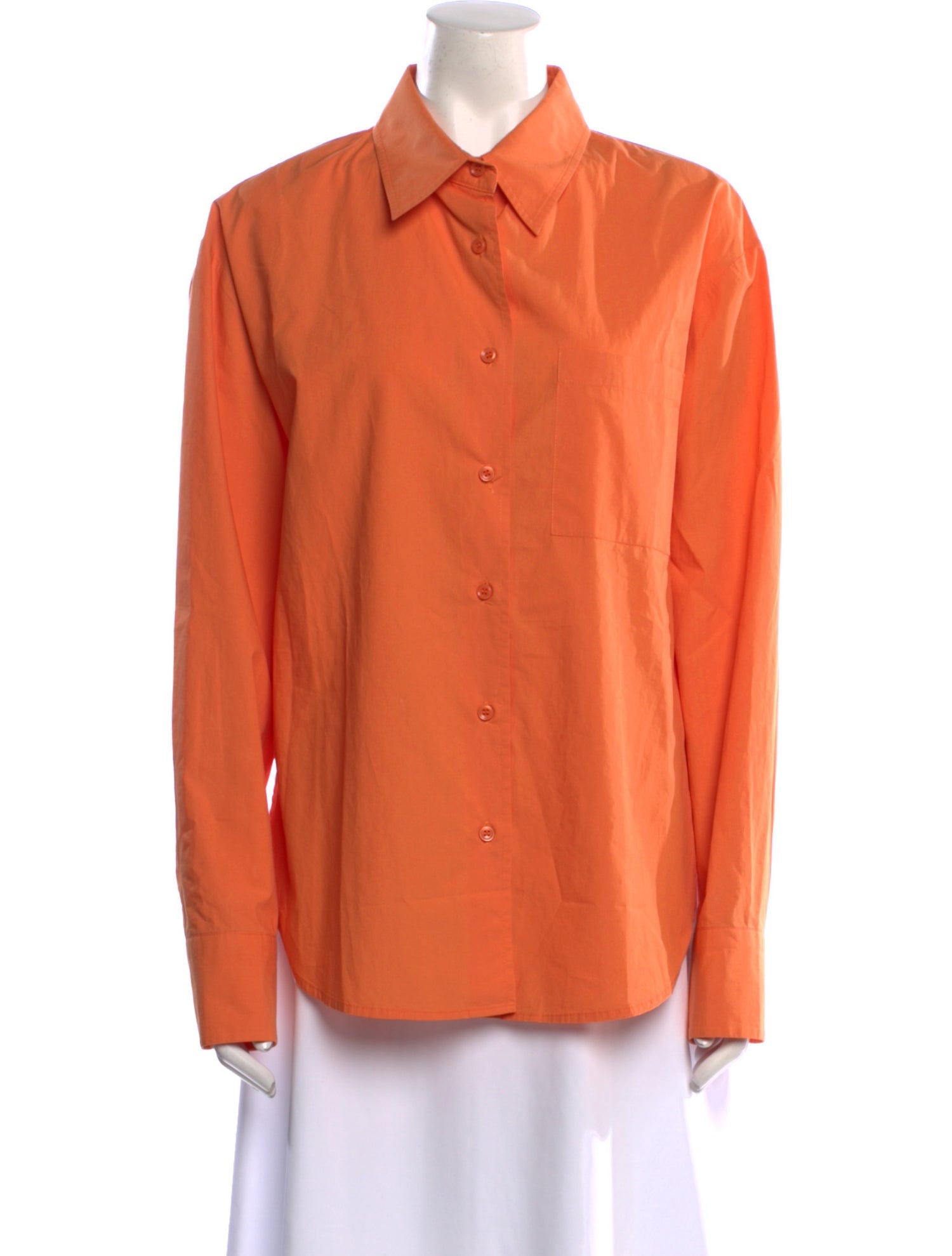 The Frankie Shop Long Sleeve Button-Up Top