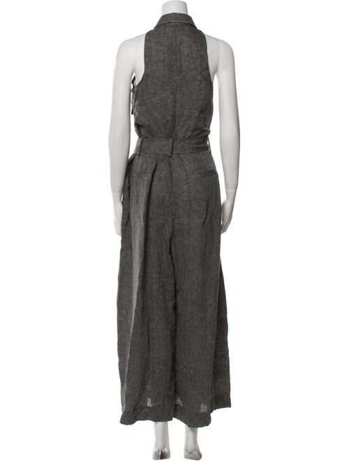 The Frankie Shop Linen Halterneck Jumpsuit