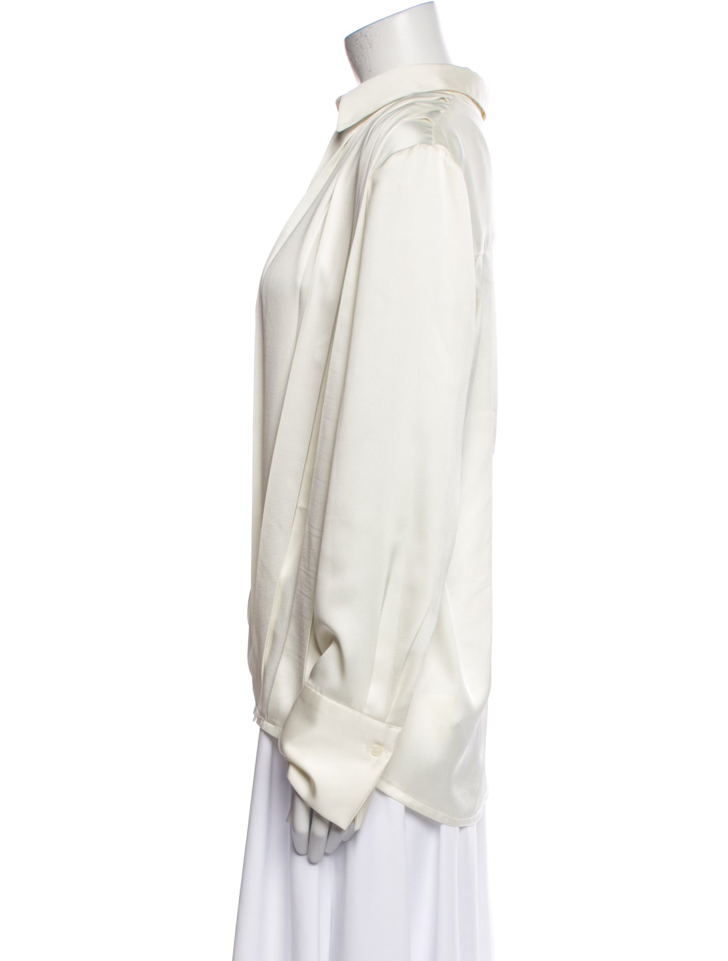 The Frankie Shop Long Sleeve Button-Up Top