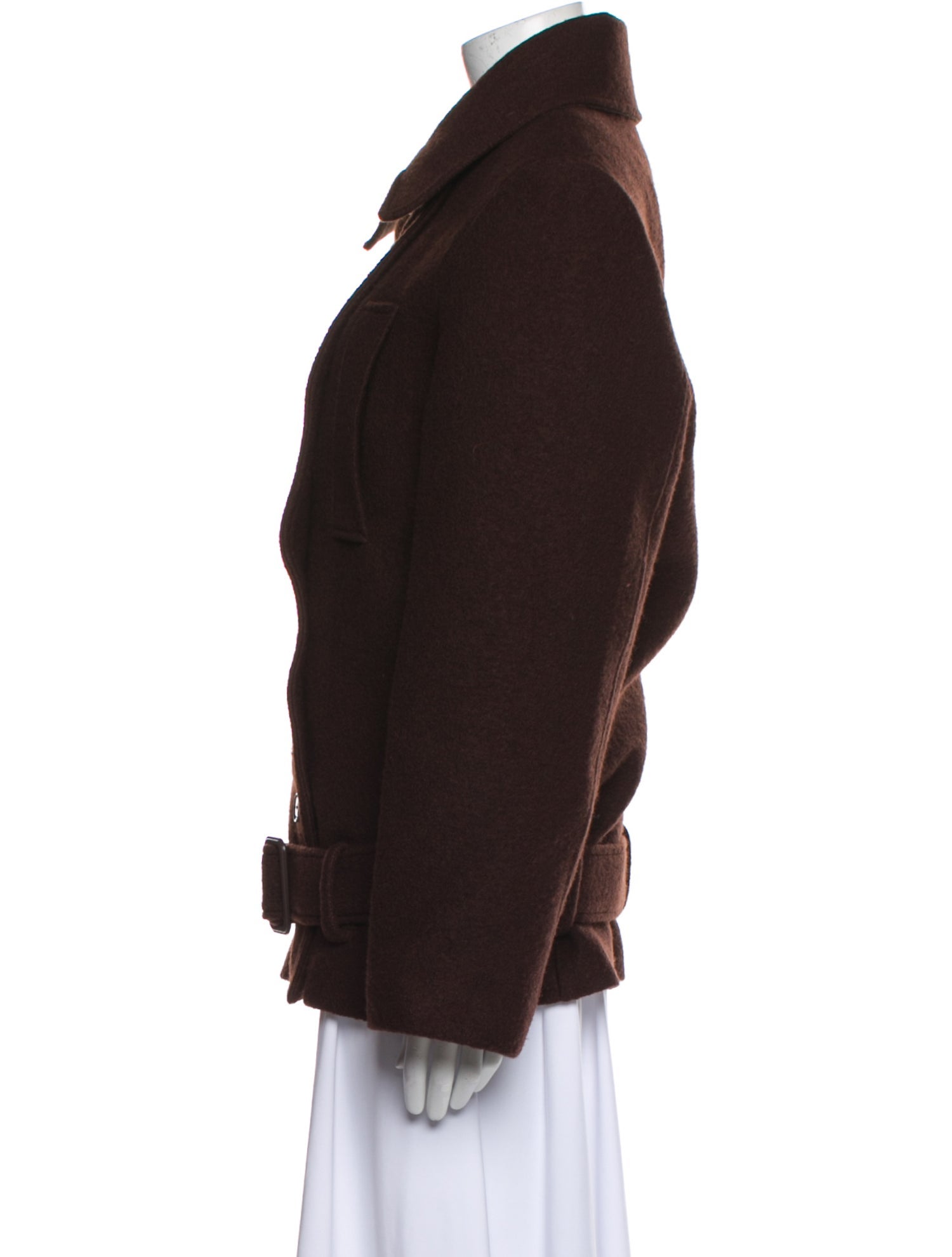 The Frankie Shop Virgin Wool Peacoat