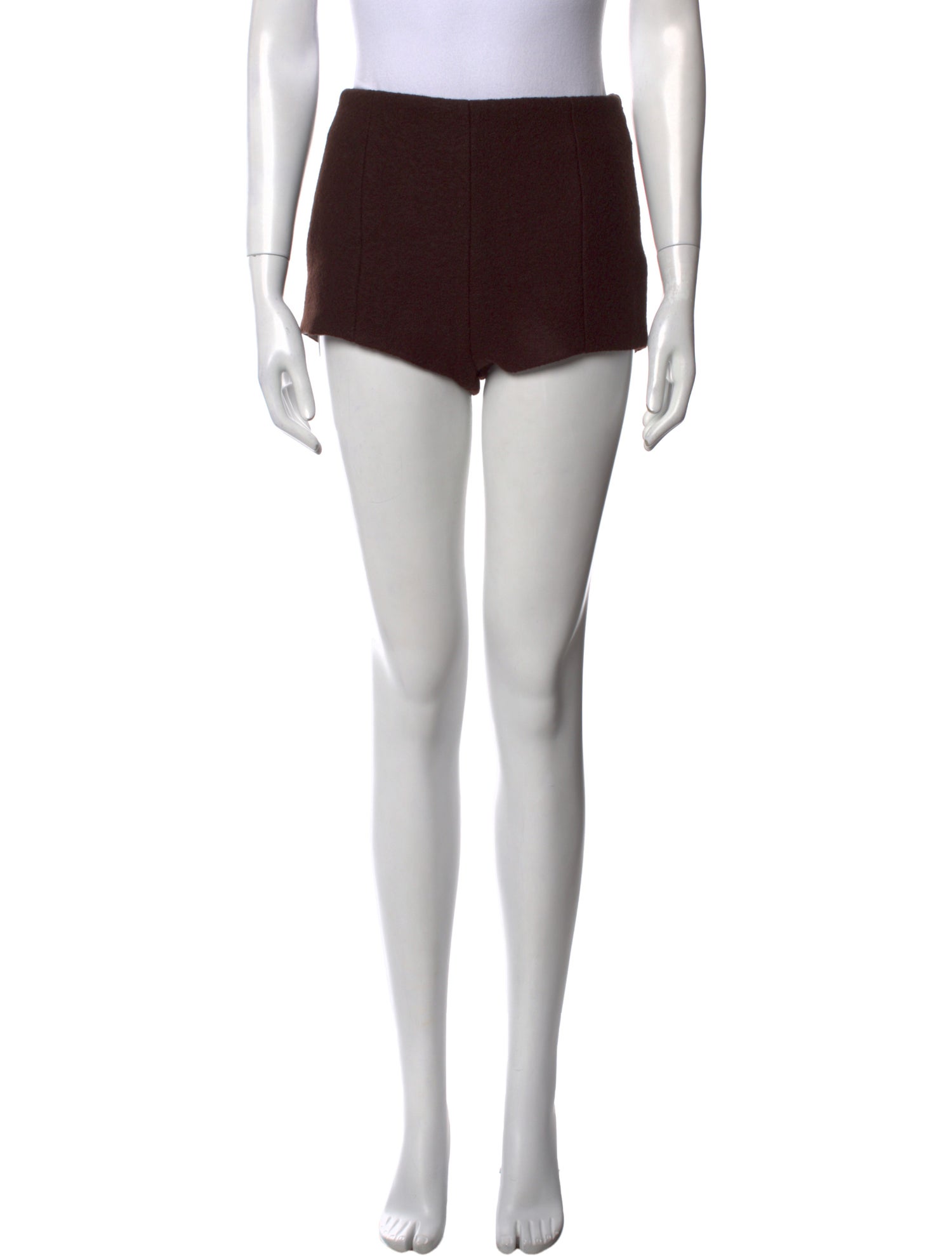 The Frankie Shop Virgin Wool Mini Shorts