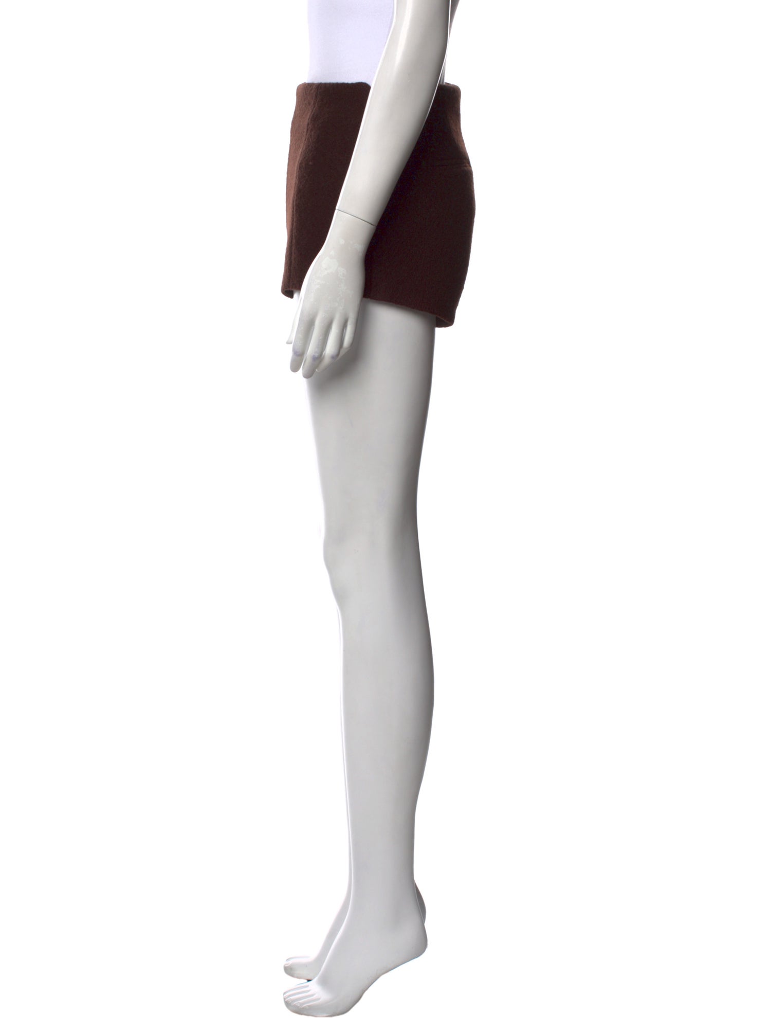 The Frankie Shop Virgin Wool Mini Shorts