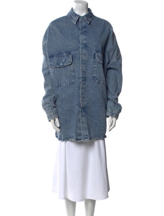 The Frankie Shop Long Sleeve Button-Up Top