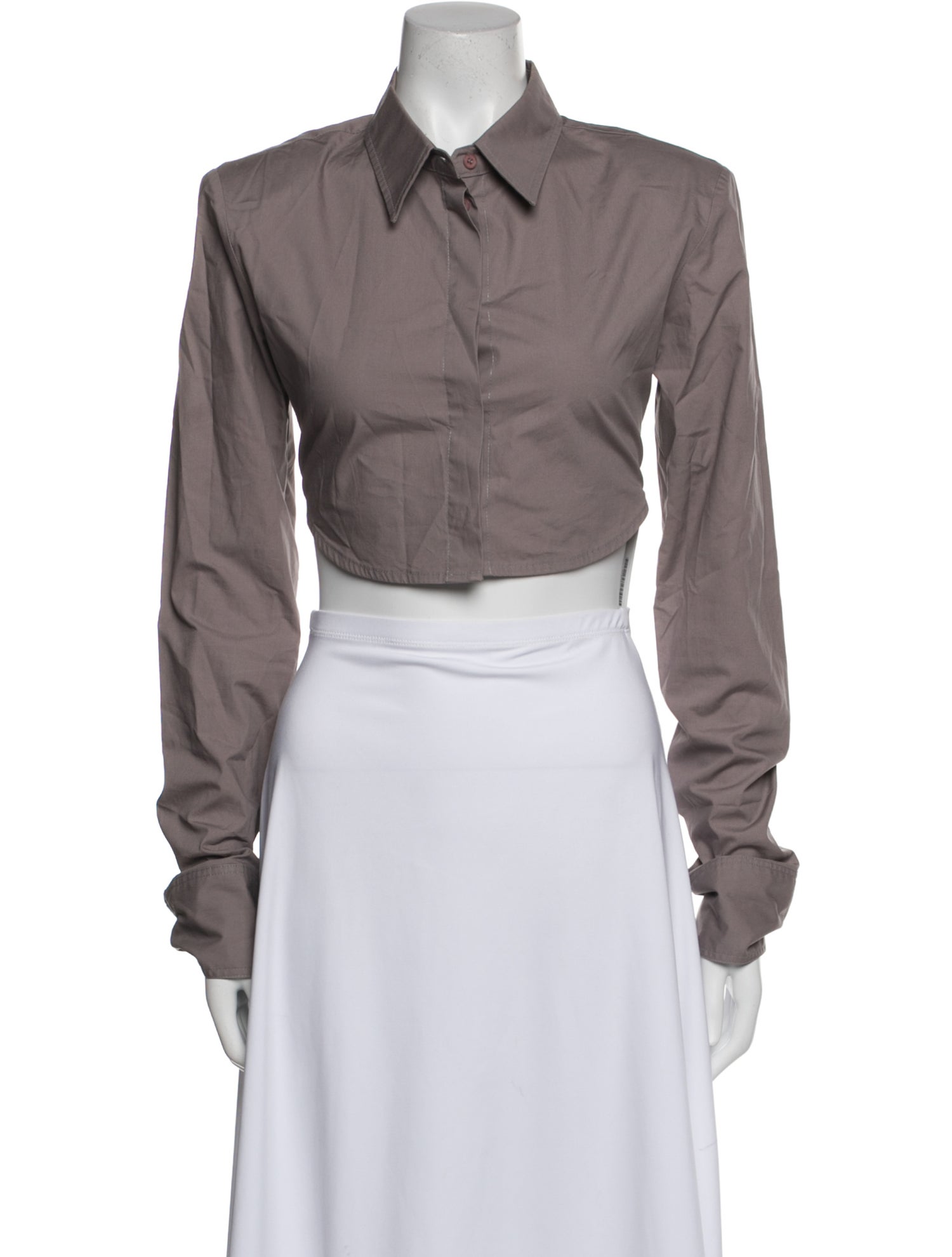 The Frankie Shop Long Sleeve Crop Top