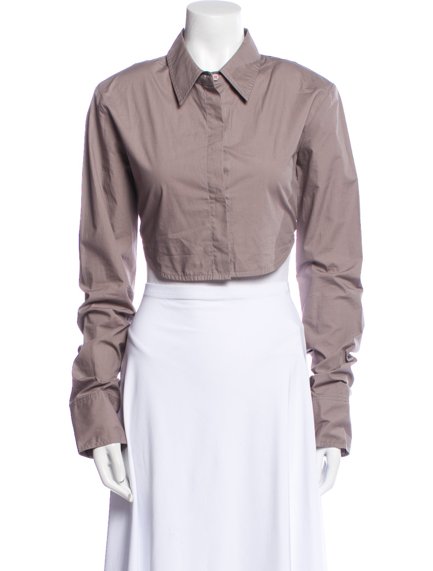 The Frankie Shop Long Sleeve Crop Top