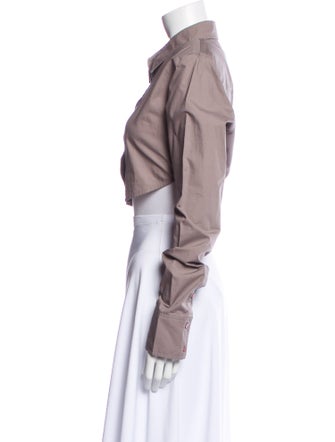 The Frankie Shop Long Sleeve Crop Top