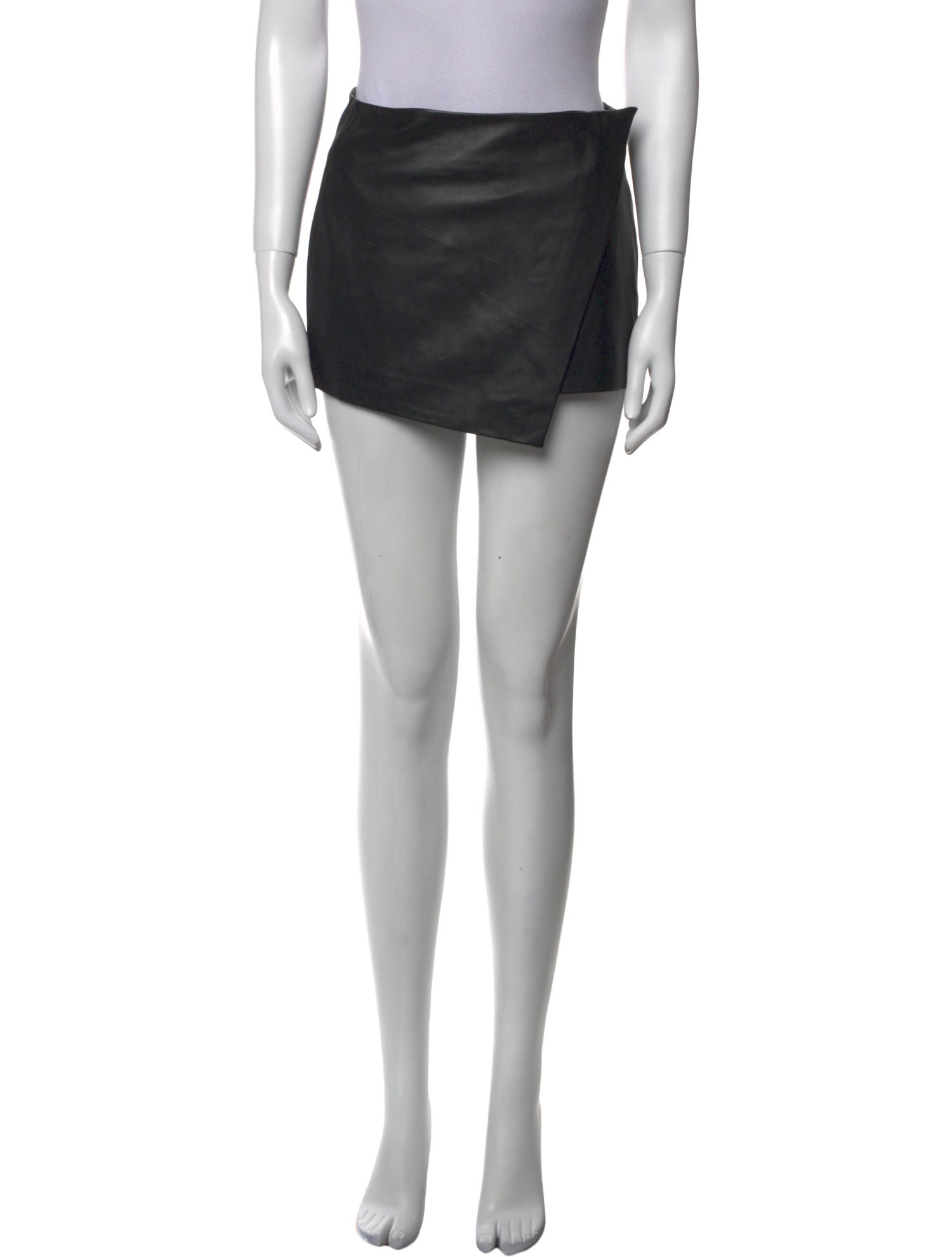 The Frankie Shop Lamb Leather Mini Skirt w/ Tags