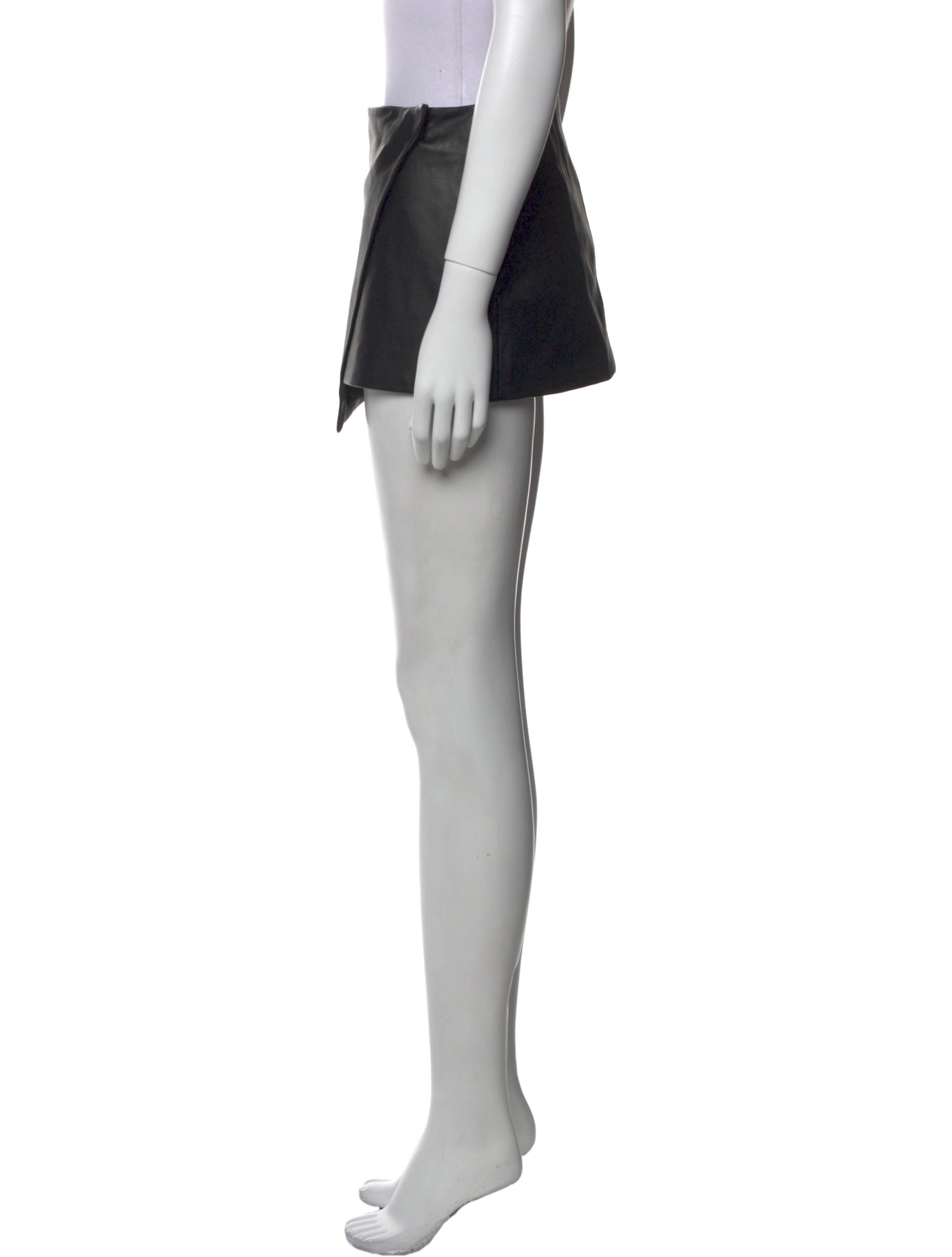 The Frankie Shop Lamb Leather Mini Skirt w/ Tags