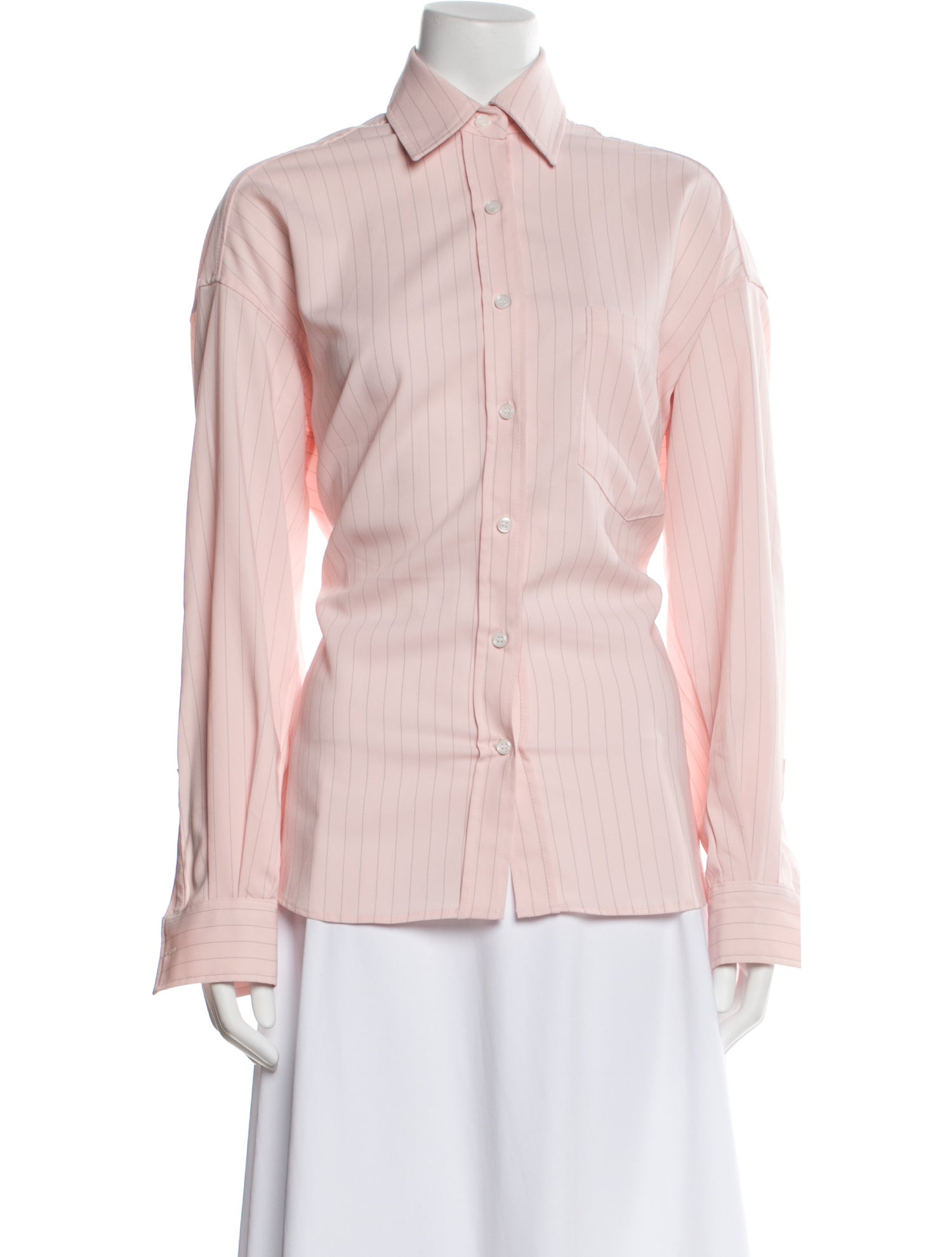 The Frankie Shop Long Sleeve Button-Up Top