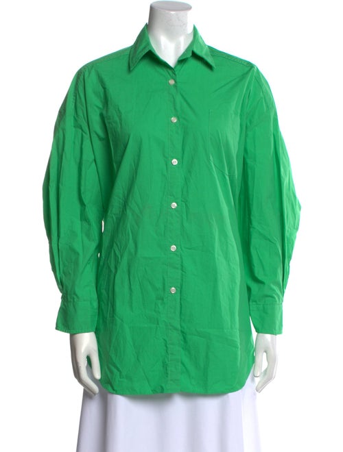 The Frankie Shop Long Sleeve Button-Up Top