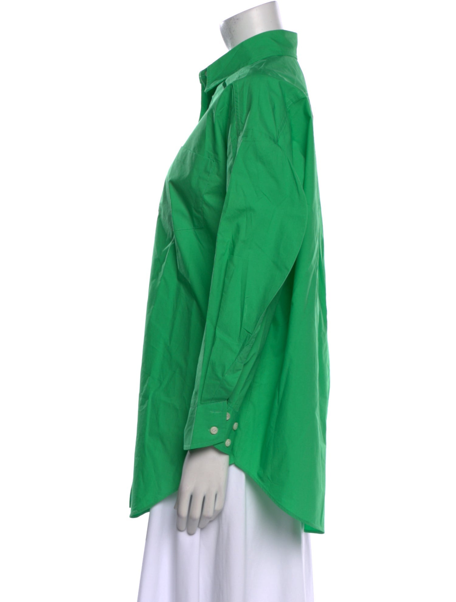 The Frankie Shop Long Sleeve Button-Up Top