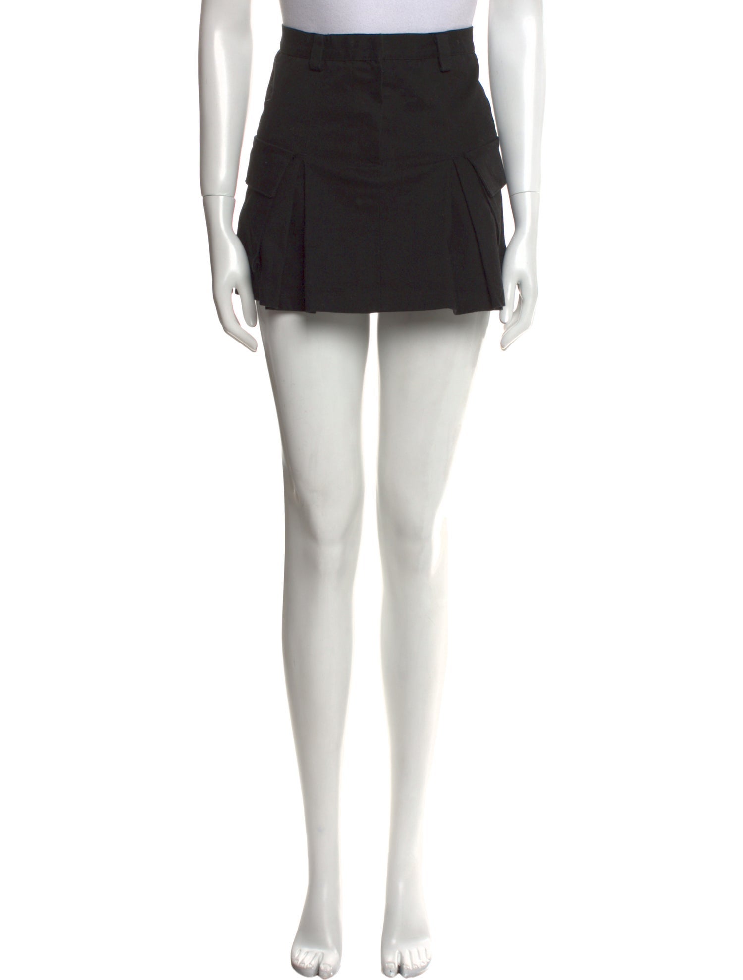 The Frankie Shop Pleated Accents Mini Skirt