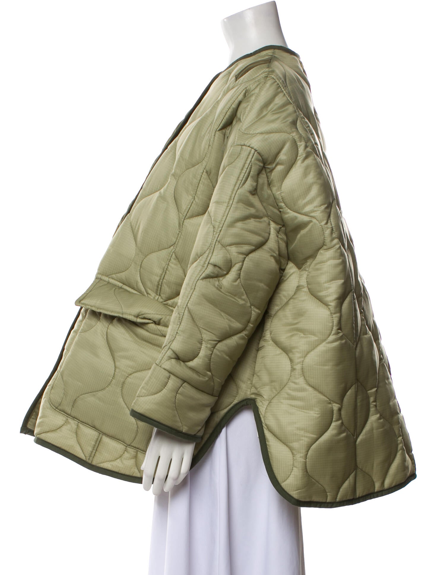 The Frankie Shop Colorblock Pattern Coat