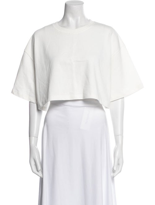 The Frankie Shop Crew Neck Short Sleeve Crop Top