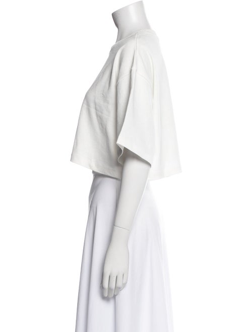 The Frankie Shop Crew Neck Short Sleeve Crop Top