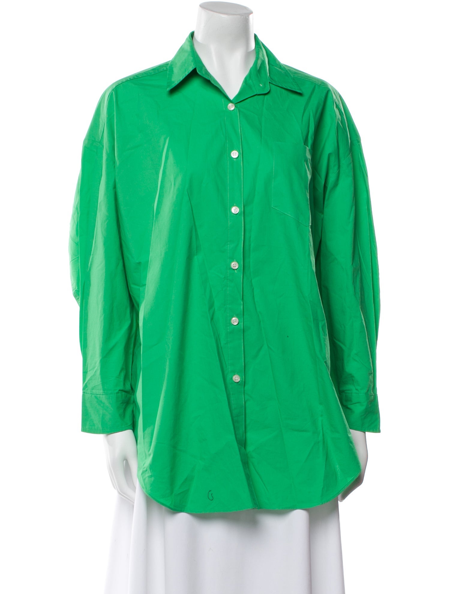 The Frankie Shop Long Sleeve Button-Up Top