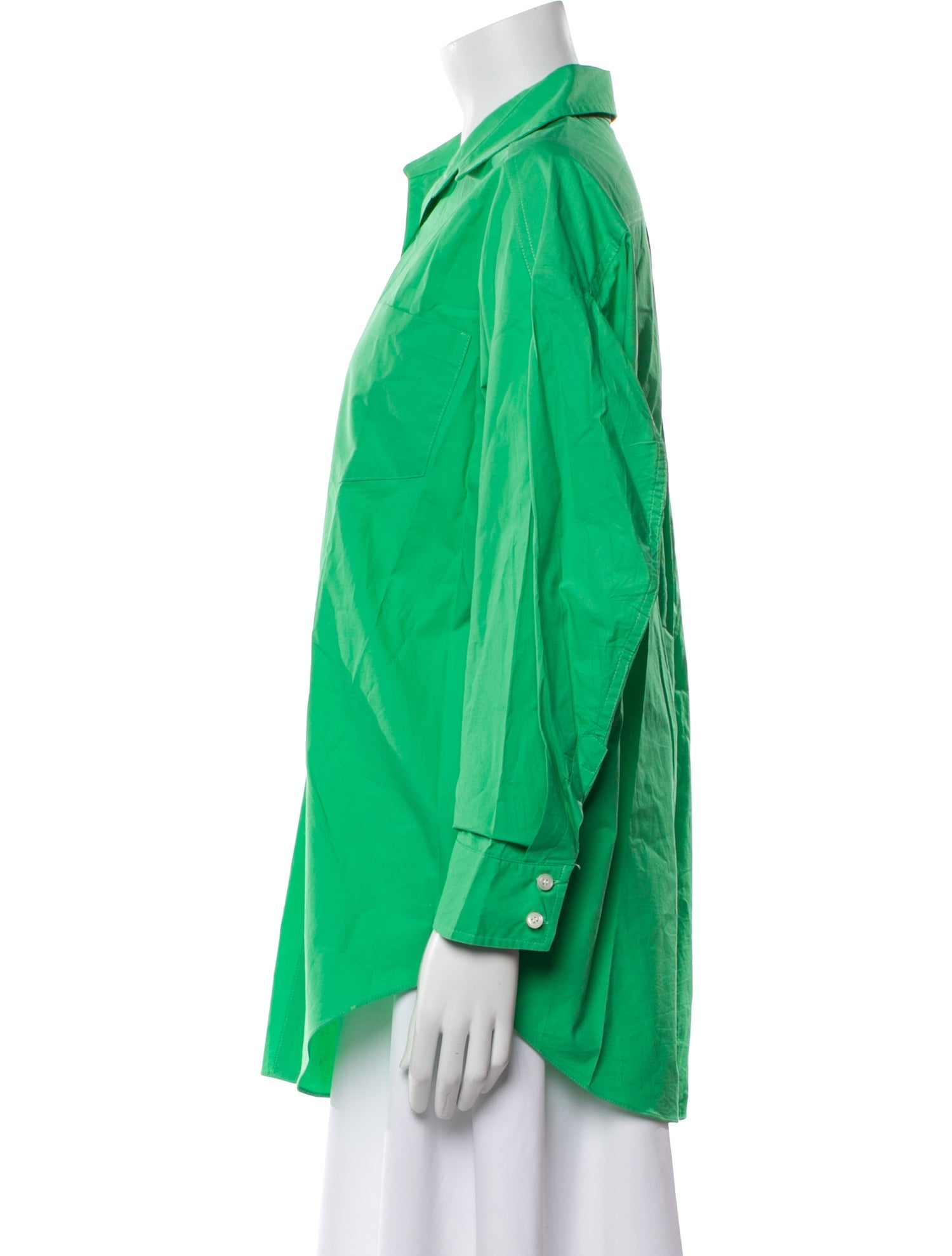 The Frankie Shop Long Sleeve Button-Up Top