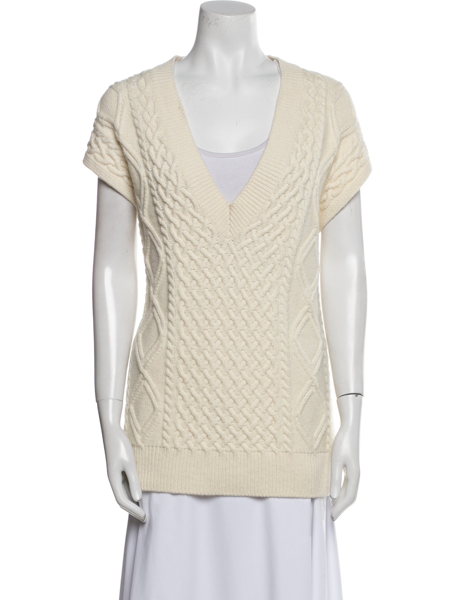 The Frankie Shop Wool V-Neck Top