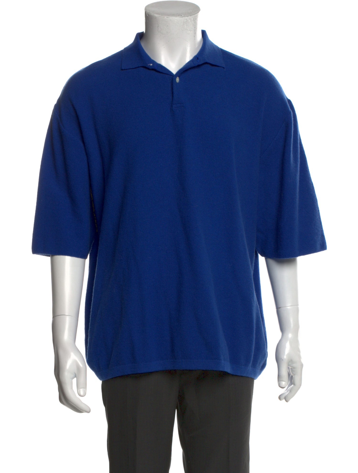 The Frankie Shop Wool Crew Neck Polo Shirt
