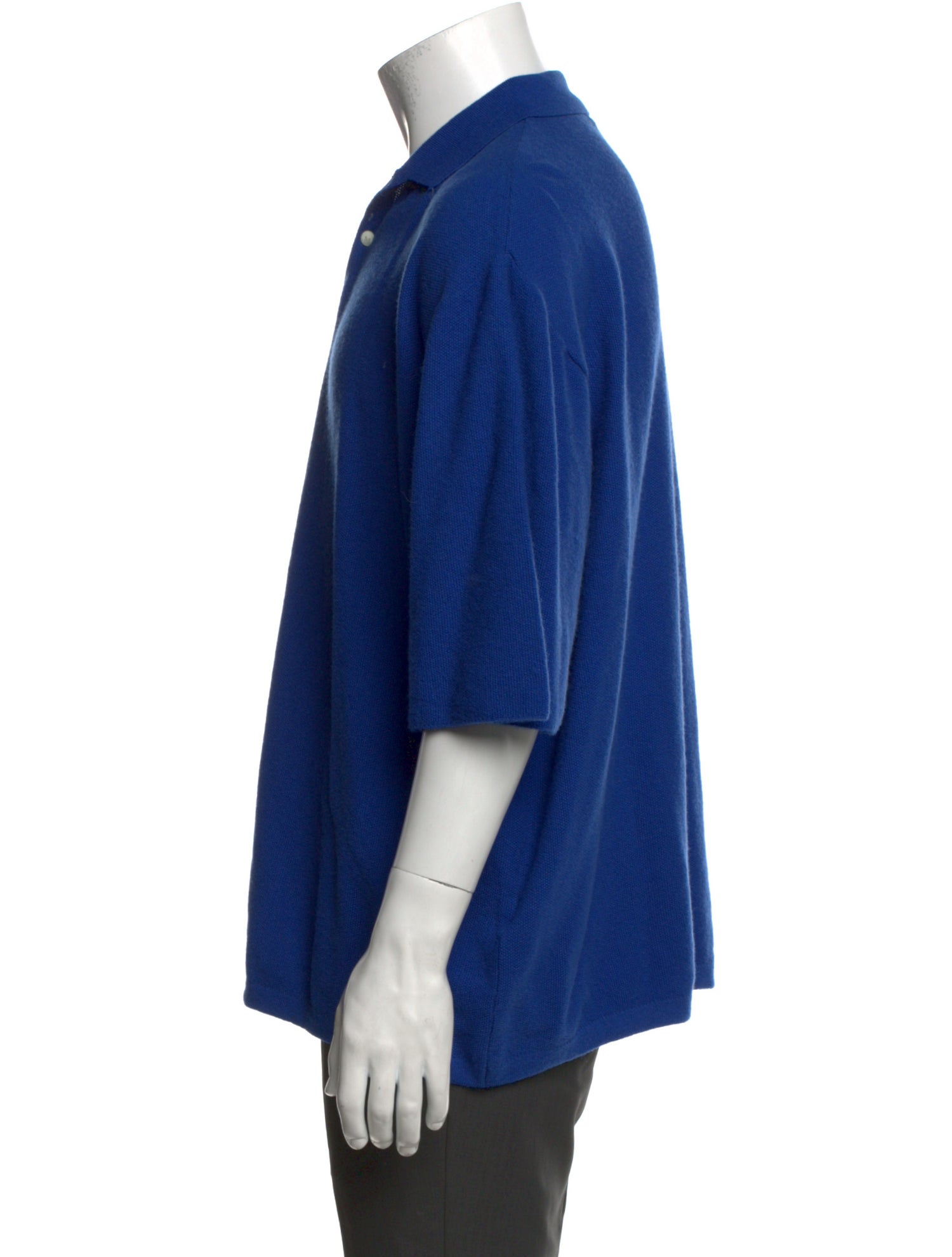 The Frankie Shop Wool Crew Neck Polo Shirt