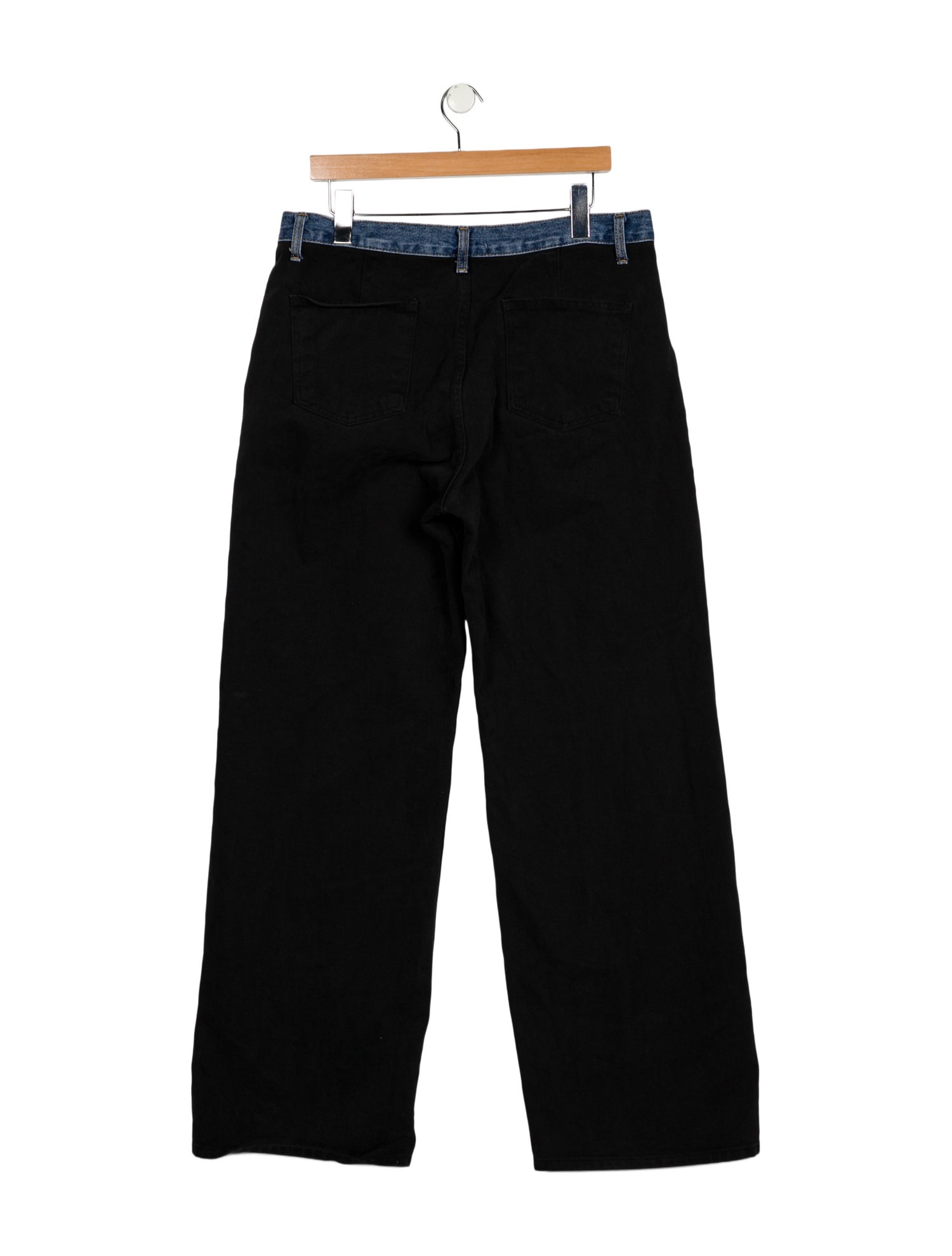 The Frankie Shop Mid-Rise Wide Leg Jeans