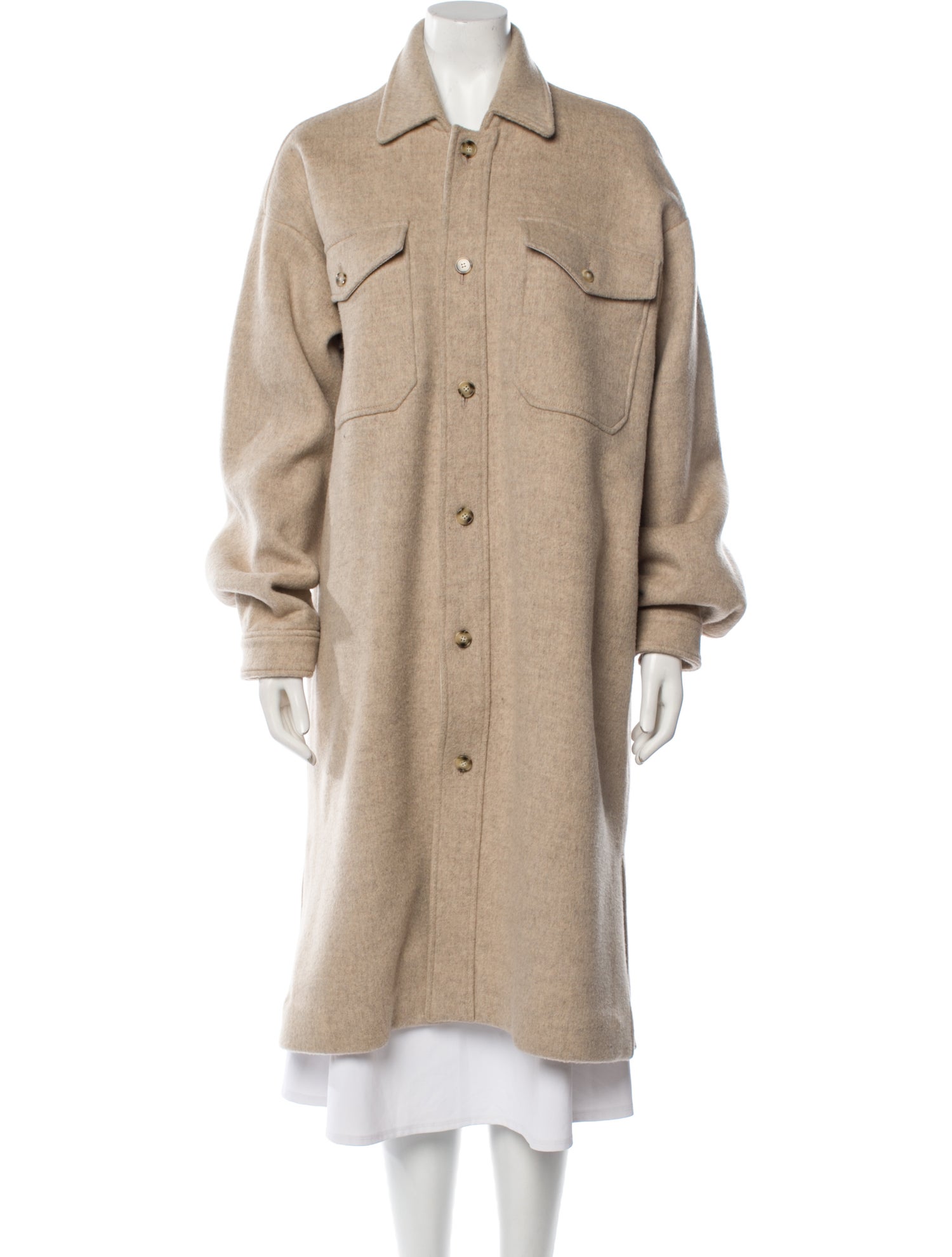 The Frankie Shop Wool Trench Coat