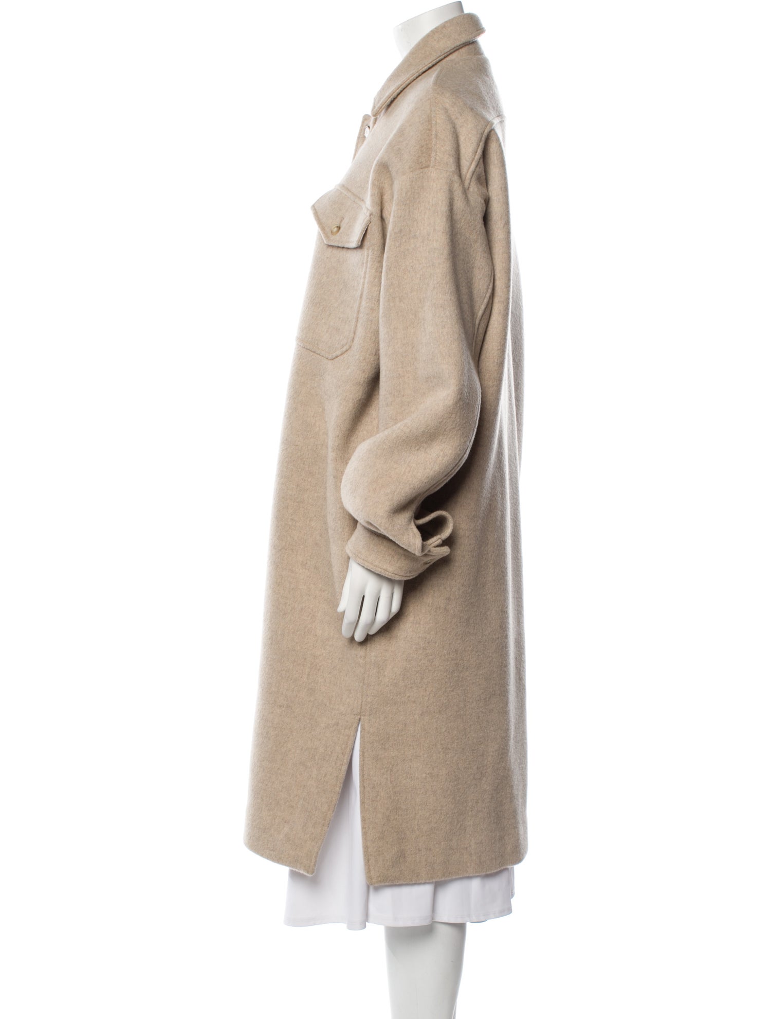 The Frankie Shop Wool Trench Coat