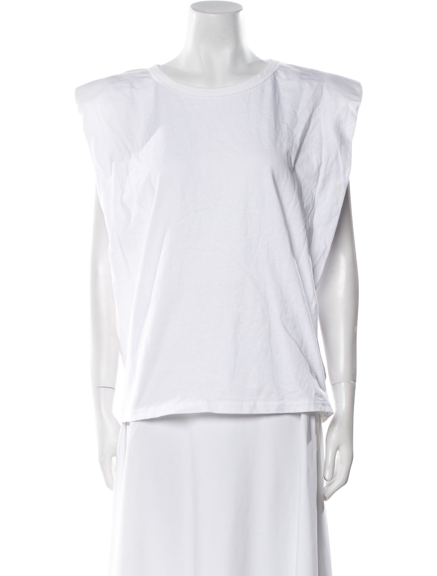 The Frankie Shop Bateau Neckline Sleeveless T-Shirt