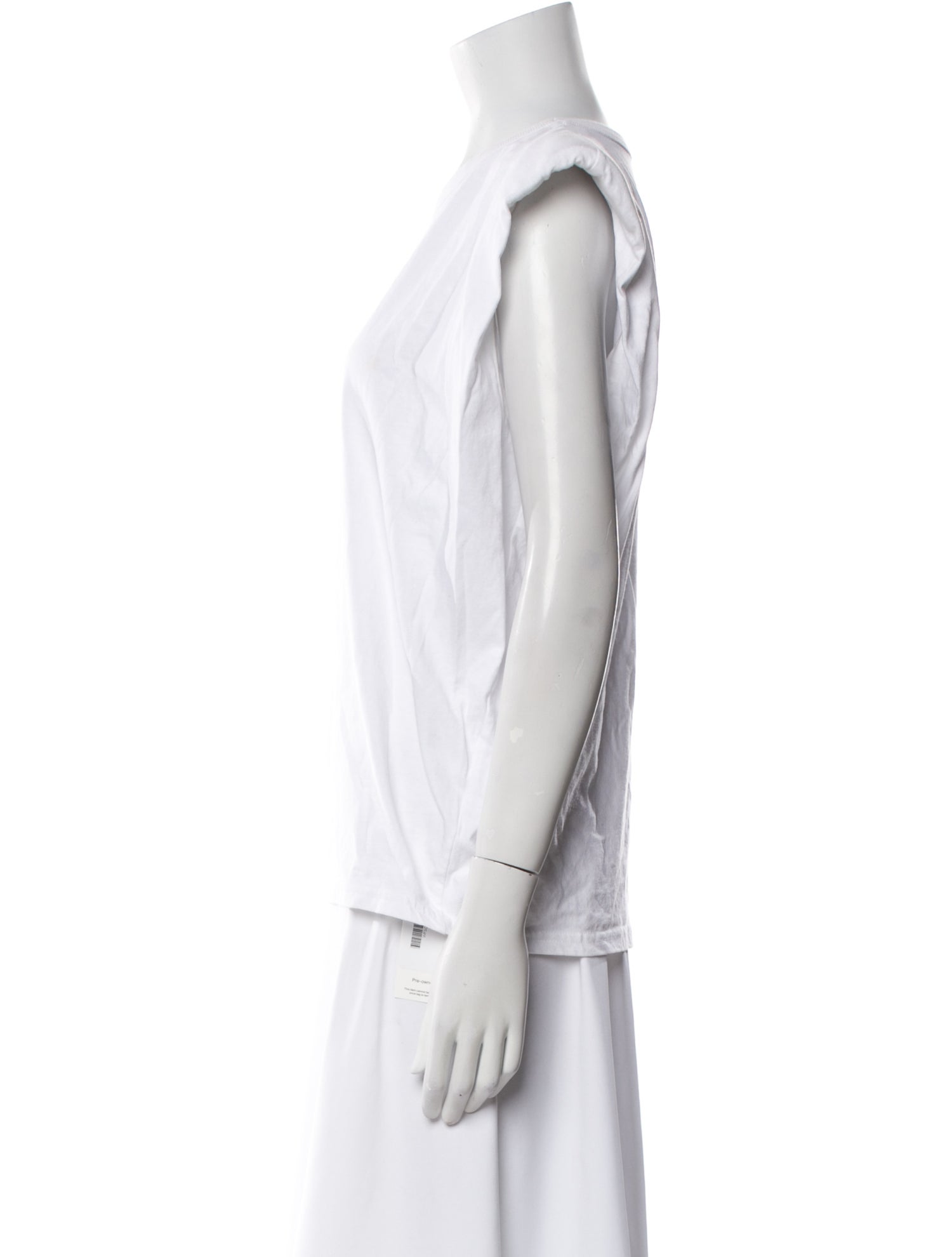 The Frankie Shop Bateau Neckline Sleeveless T-Shirt