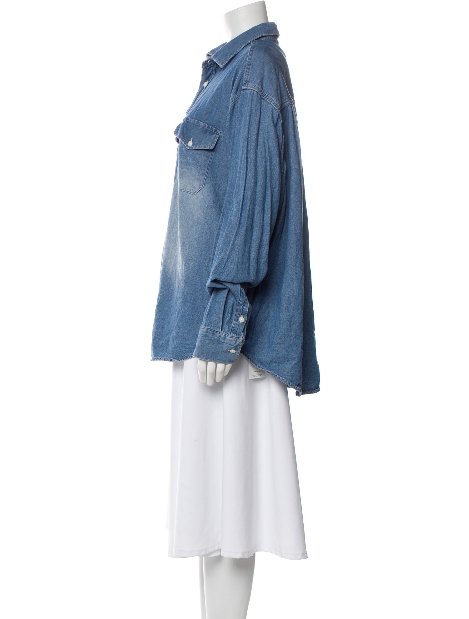 The Frankie Shop Long Sleeve Button-Up Top